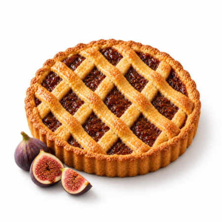 Crostata artigianale con marmellata di fichi